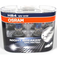 Автолампа галогенная OSRAM HB4 NIGHTBREAKER UNLIMITED + 110% 12V 51W (2шт.)