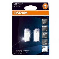 Автолампа галогенная OSRAM T10 W5W 6000K LEDRIVING COOL WHITE 12V 1W (2шт.)